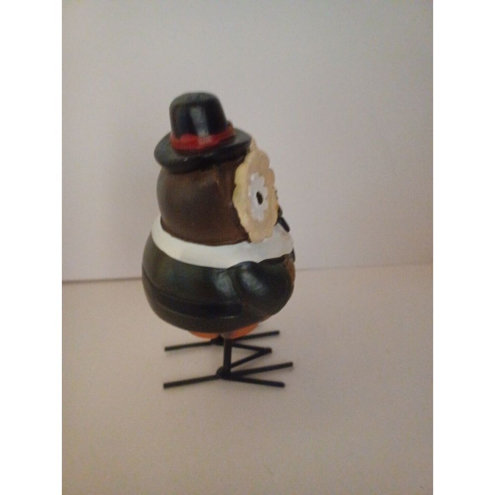 THANKSGIVING OWL DRESSED AS PILGRIM - Picture 3 of 7